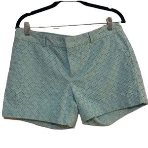 Banana Republic - Light Blue Eyelet Shorts - Size 6P